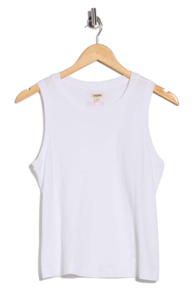 Mikaela Organic Cotton Tank, Alternate, color, WHITE