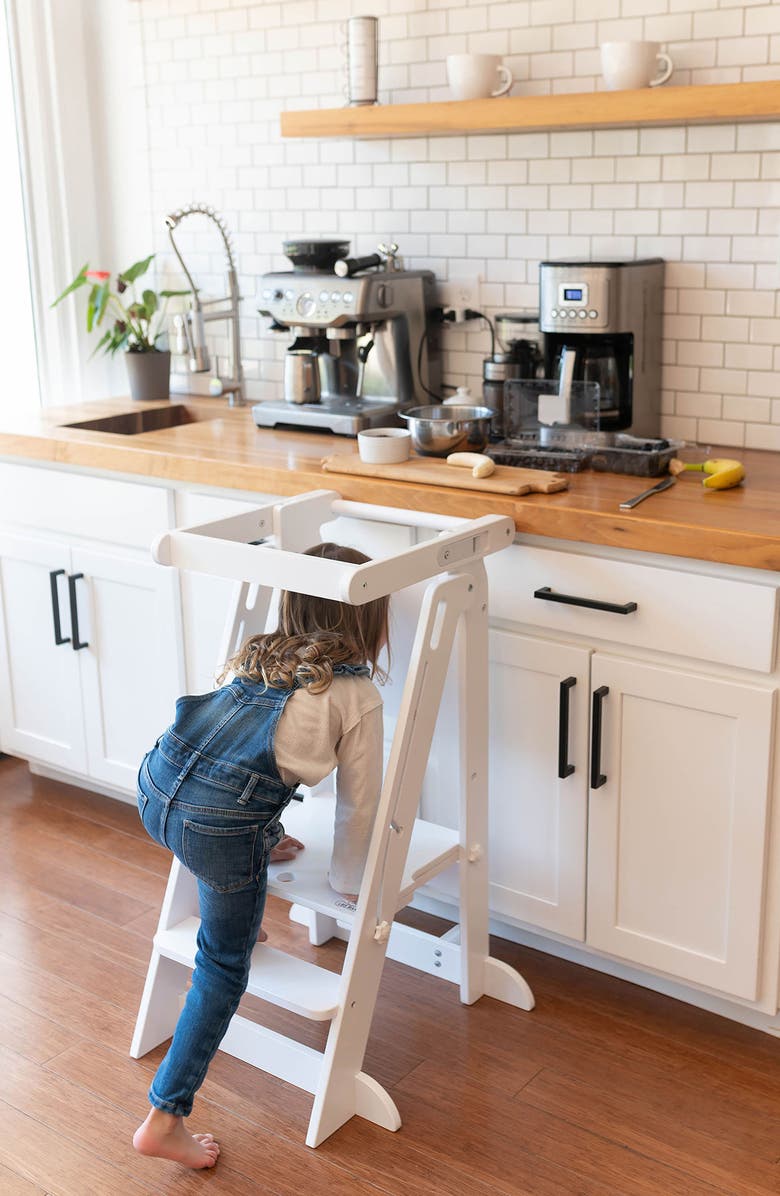 Little Partners Learn 'N Fold Learning Tower<sup>®</sup> Toddler Step Stool, Alternate, color, Soft White