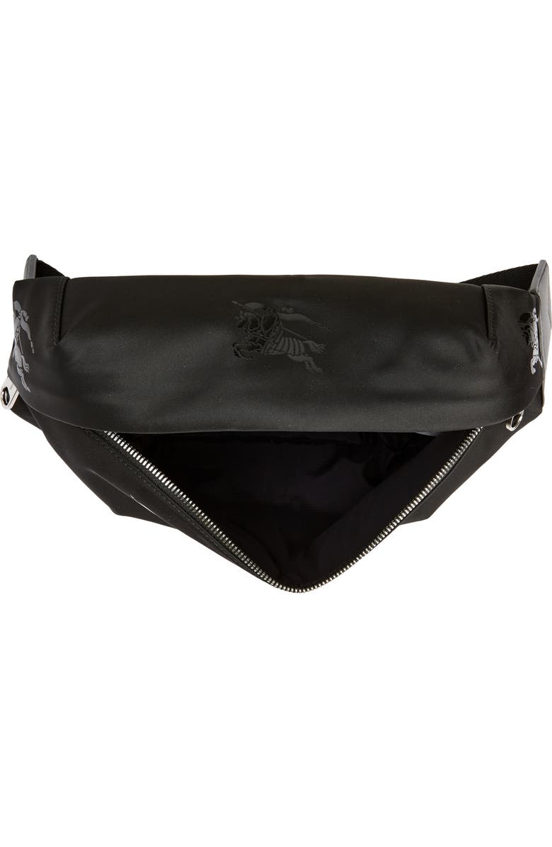 Burberry Sonny Equestrian Knight Nylon Belt Bag, Alternate, color,