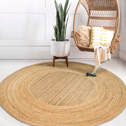 Jonathan Y Harmony Boho Jute Circle Round Area Rug In Natural