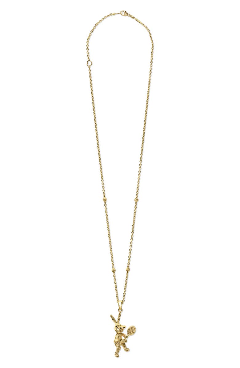 LAGOS Rare Wonders Karat Tennis Pendant Necklace, Alternate, color, Gold