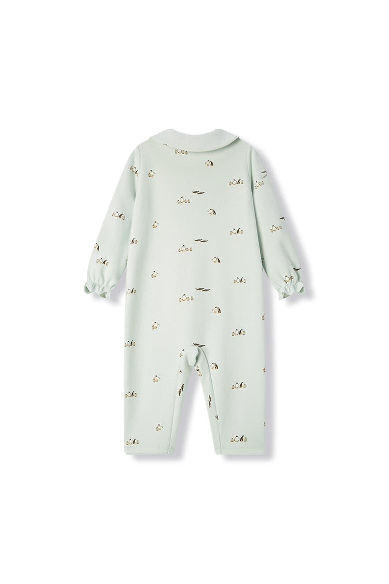Stretch Fleece Collar Jumpsuit, Alternate, color, Lil' Penguin
