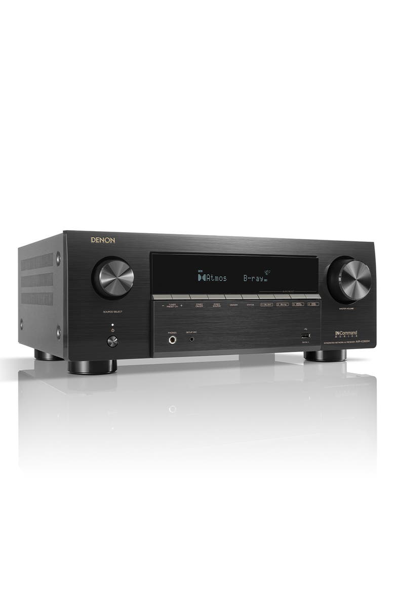 Denon AVR-X2900H 7.2 Channel 8K Home Theater Receiver with Dolby Atmos & HEOS Built-In, Alternate, color, Black