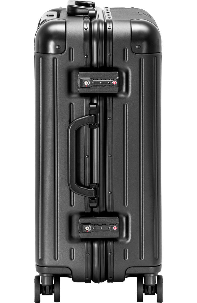 TRAVELERS CHOICE Montro Carry-On Spinner Luggage, Alternate, color, Black