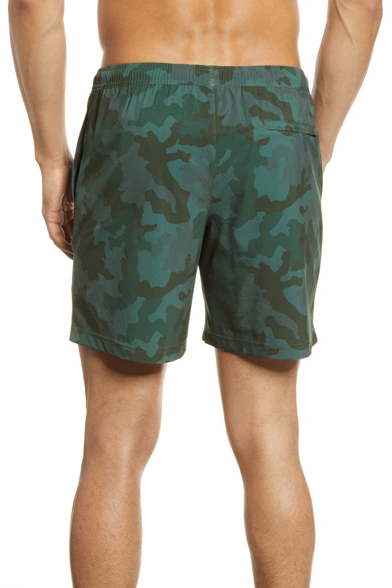 The You Can't See Mes Shorts, Alternate, color, DARK GREEN