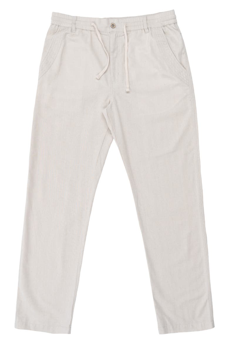 Linen & Cotton Blend Pants, Alternate, color, NATURAL