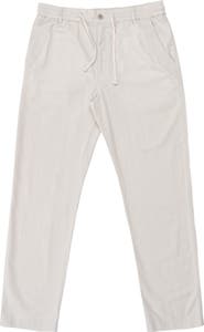 BURNSIDE Linen & Cotton Blend Pants