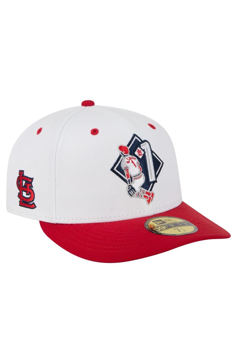 New Era Men's New Era Ozzie Smith White St. Louis Cardinals 59FIFTY Fitted Hat, Main, color, White