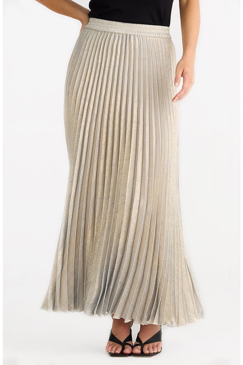 Alias Pleated Maxi Skirt, Main, color, CHAMPAGNE