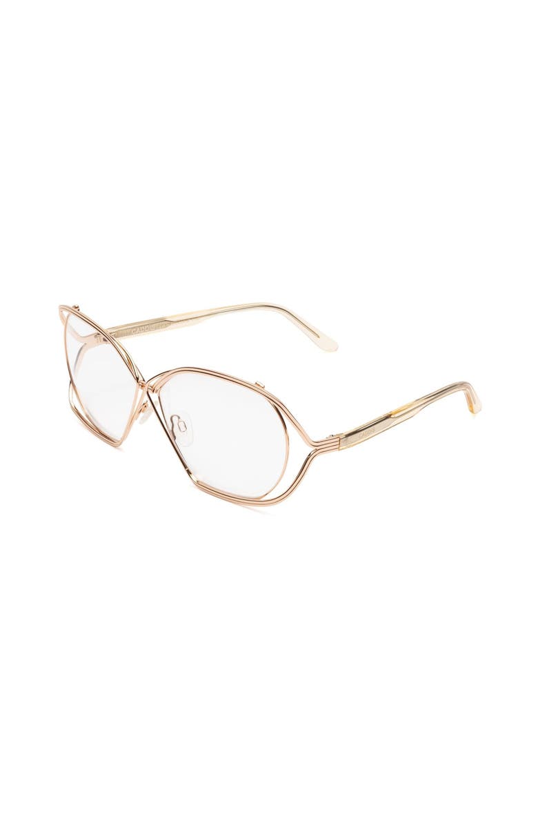 Caddis Birdcage | Reading Glasses, Alternate, color, Polished Rose Gold