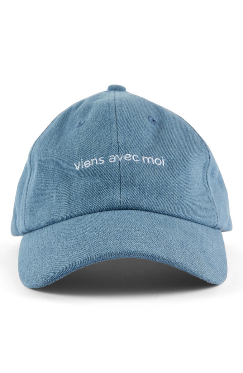 Viens Avec Moi Ball Cap, Alternate, color, 