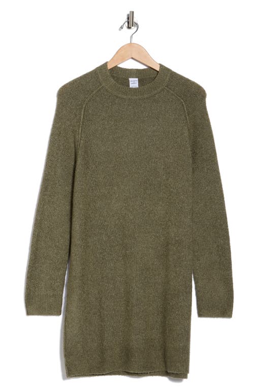 Melrose And Market Raglan Sleeve Sweater Dress In Green