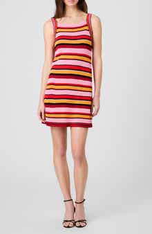 Motley Stripe Rib Tank Dress