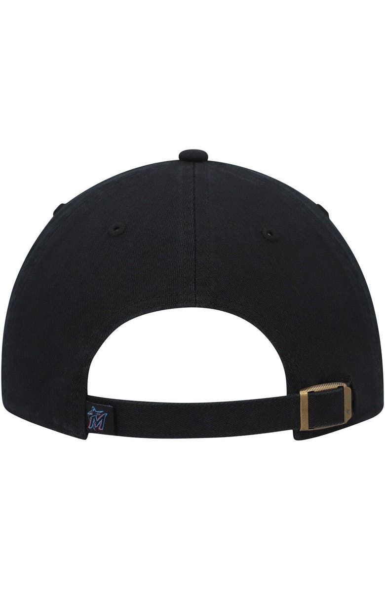 '47 Men's '47  Black Miami Marlins Team Pride Clean Up Adjustable Hat, Alternate, color, Black