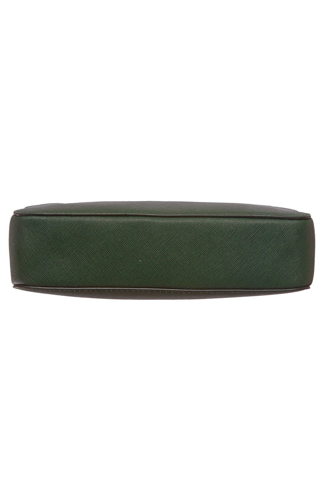 'Medium Jet Set' Saffiano Leather Crossbody Bag, Alternate, color, MOSS/ GOLD
