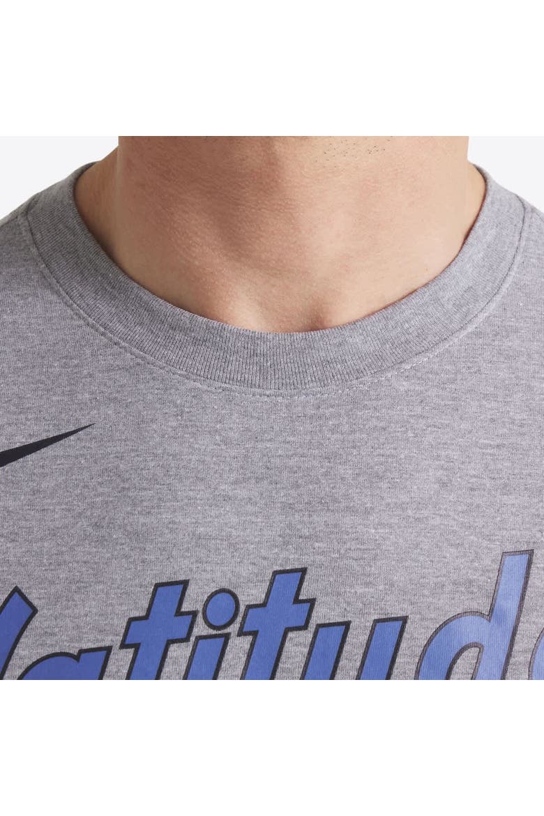 Men's Nike Heather Charcoal Washington Nationals 2025 City Connect Tri-Blend T-Shirt, Alternate, color, Heather Charcoal