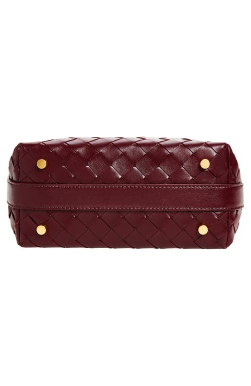 Bottega Veneta Mini Wallace Intrecciato Leather Shoulder Bag In Gold