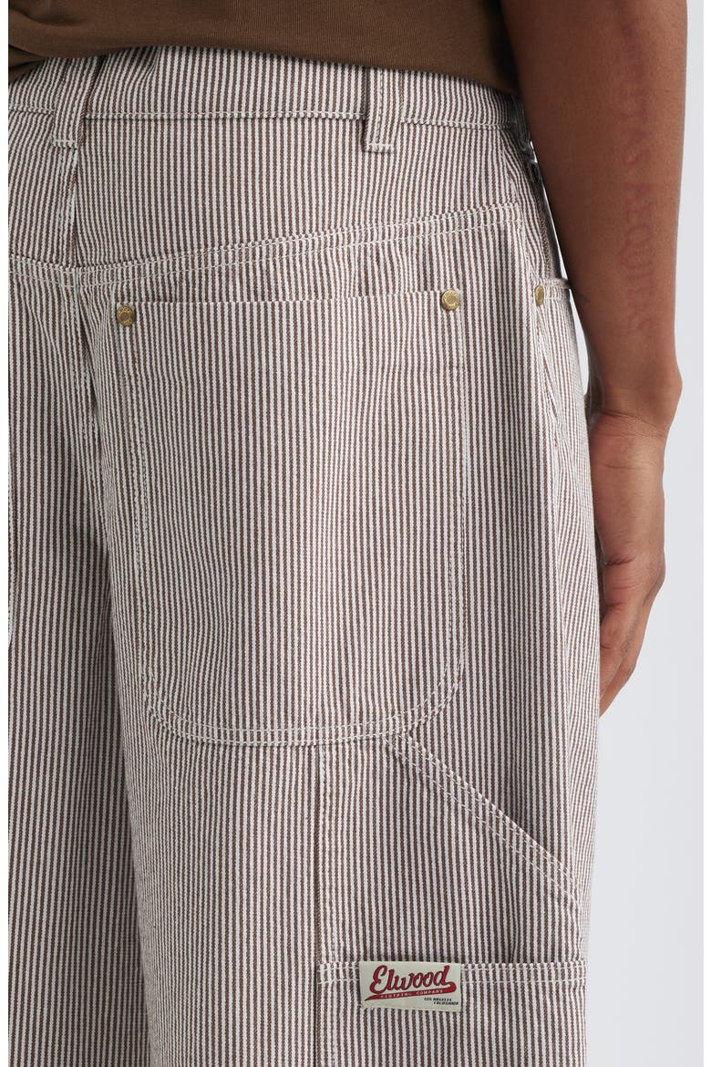 Pinstripe Pants, Alternate, color, BROWN PINSTRIPE