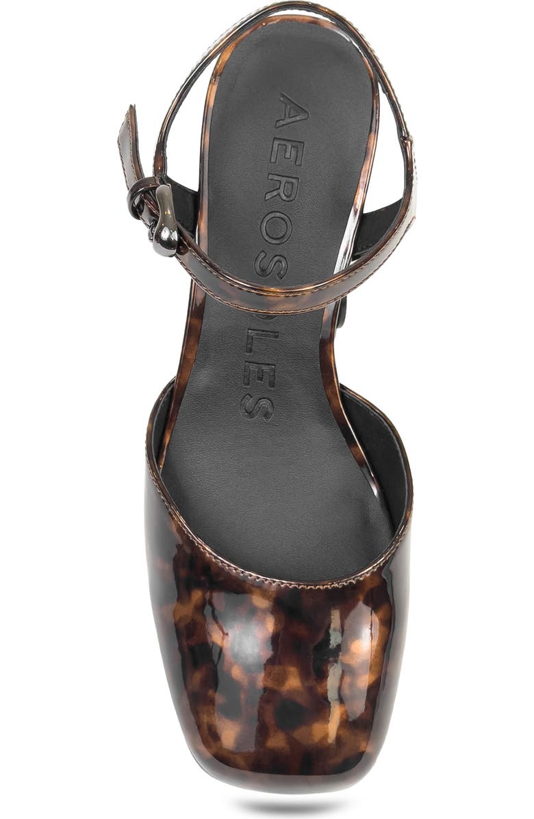 Aerosoles Soir Ankle Strap Platform Pump, Alternate, color, Tortoise Patent