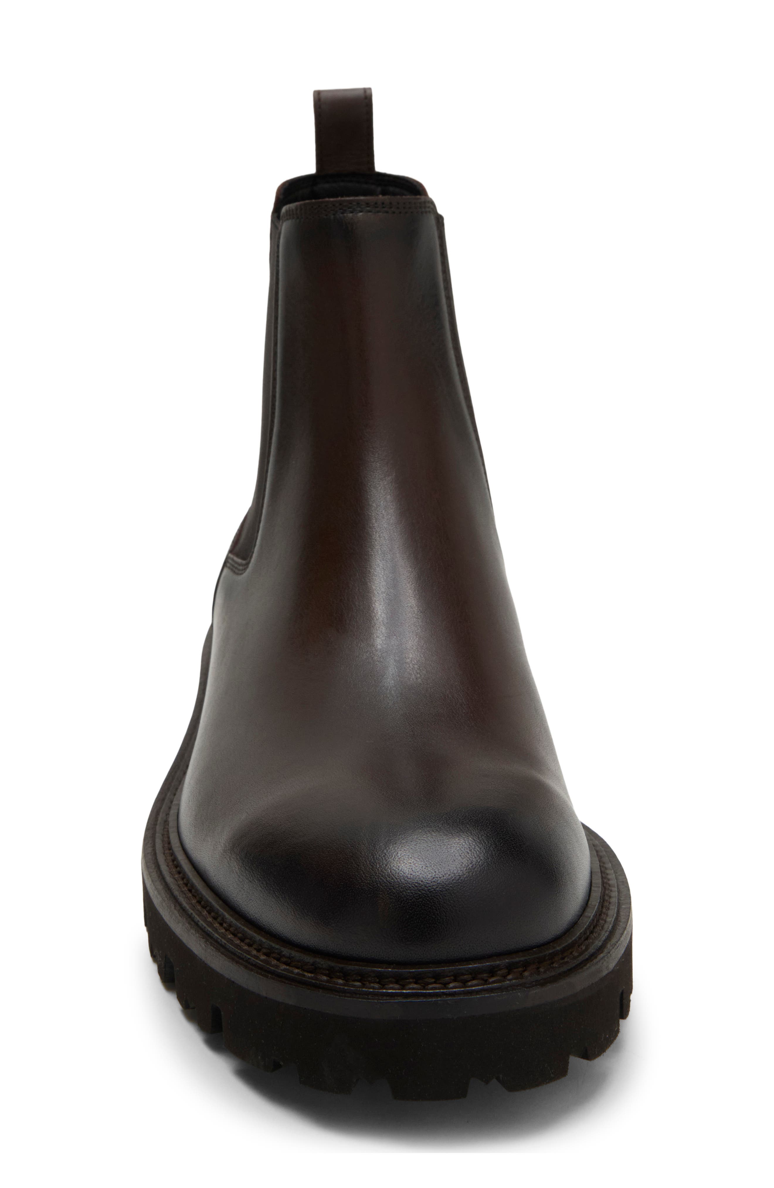 Julyo Leather Chelsea Boot, Alternate, color, DARK BROWN