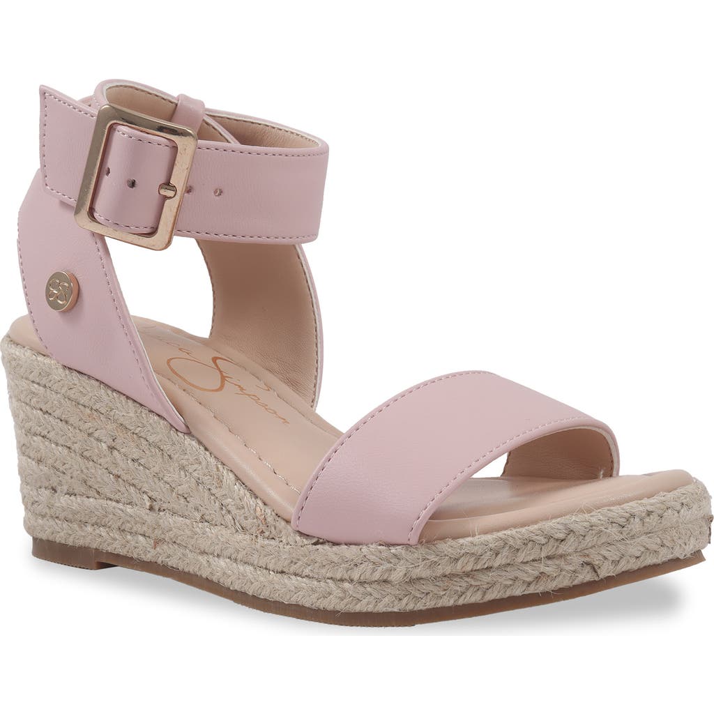 Jessica Simpson Kids' Asha Espadrille Wedge Sandal In Pink