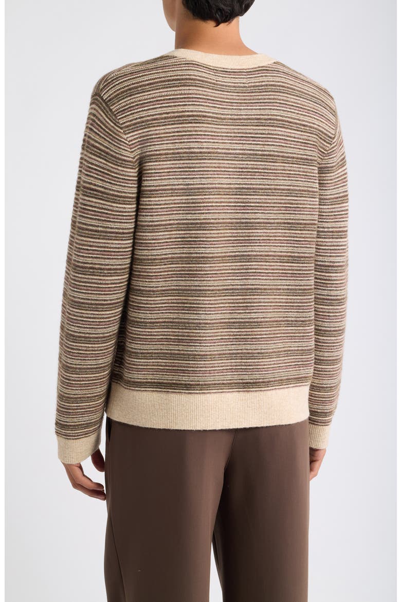 Stripe Crewneck Sweater, Alternate, color, MUL