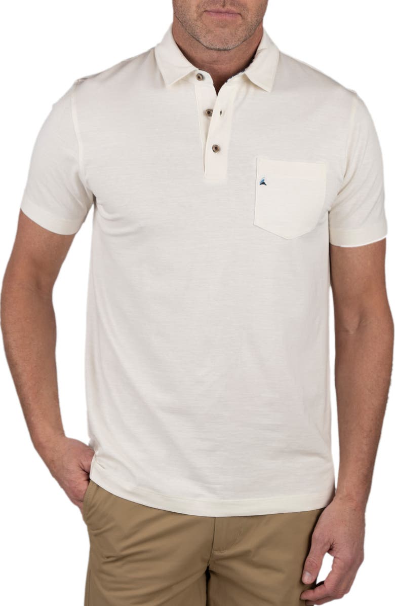 Tailor Vintage Stretch Cotton Slub Jersey Polo, Main, color,