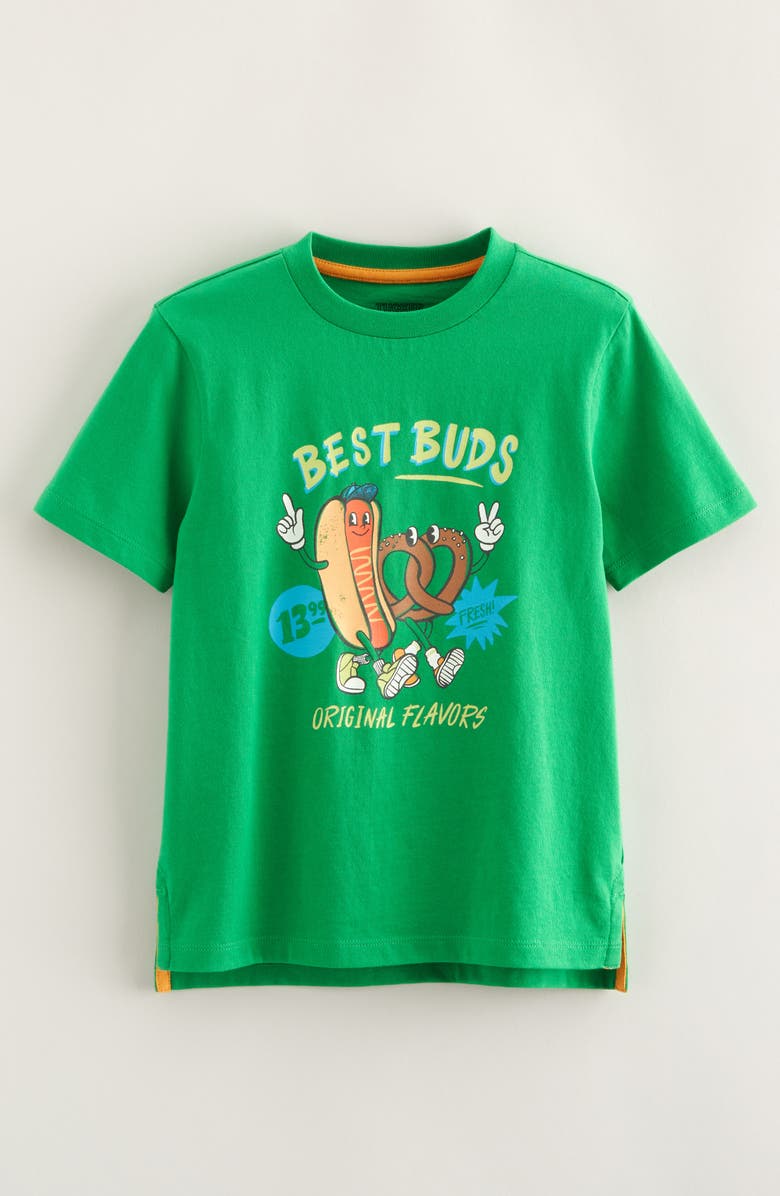 Tucker + Tate Kids' Graphic T-Shirt, Main, color, Green Fern Best Buds