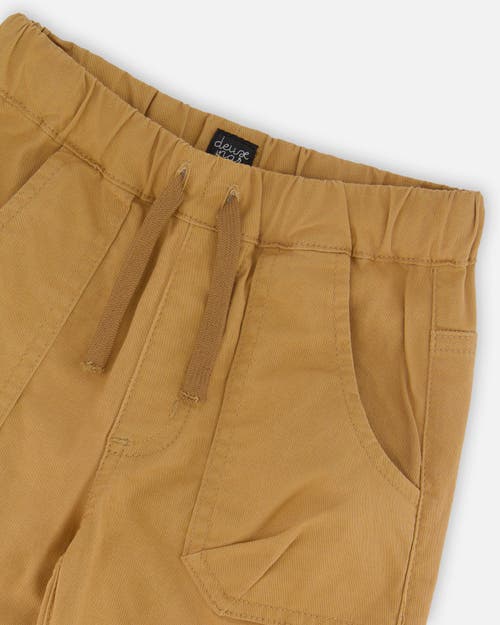 DEUX PAR DEUX DEUX PAR DEUX BOY'S STRETCH TWILL JOGGER PANT TAN