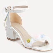 Forever & Always Shoes Grazia Lace Block Heel Bridal Sandals