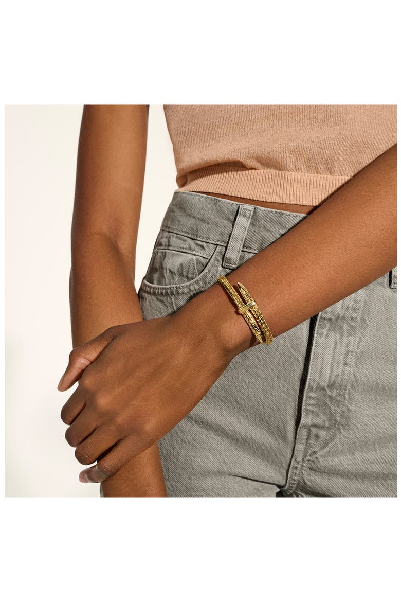 Spear Flex Cuff, 5.5mm, Alternate, color, 14K YELLOW GOLD