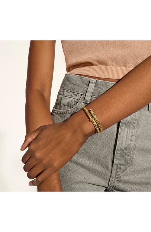 John Hardy Bypass Flex Cuff In 14k Yellow Gold
