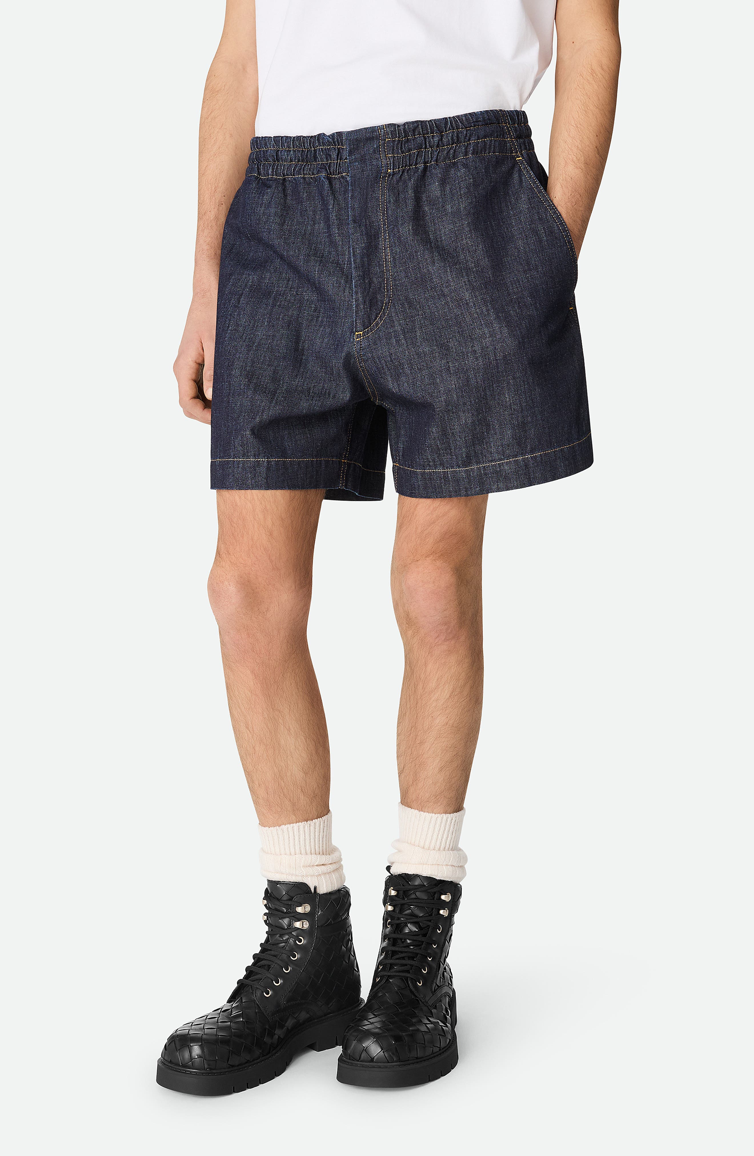 Bottega Veneta Haddock Intrecciato Ankle Boot, Alternate, color, 