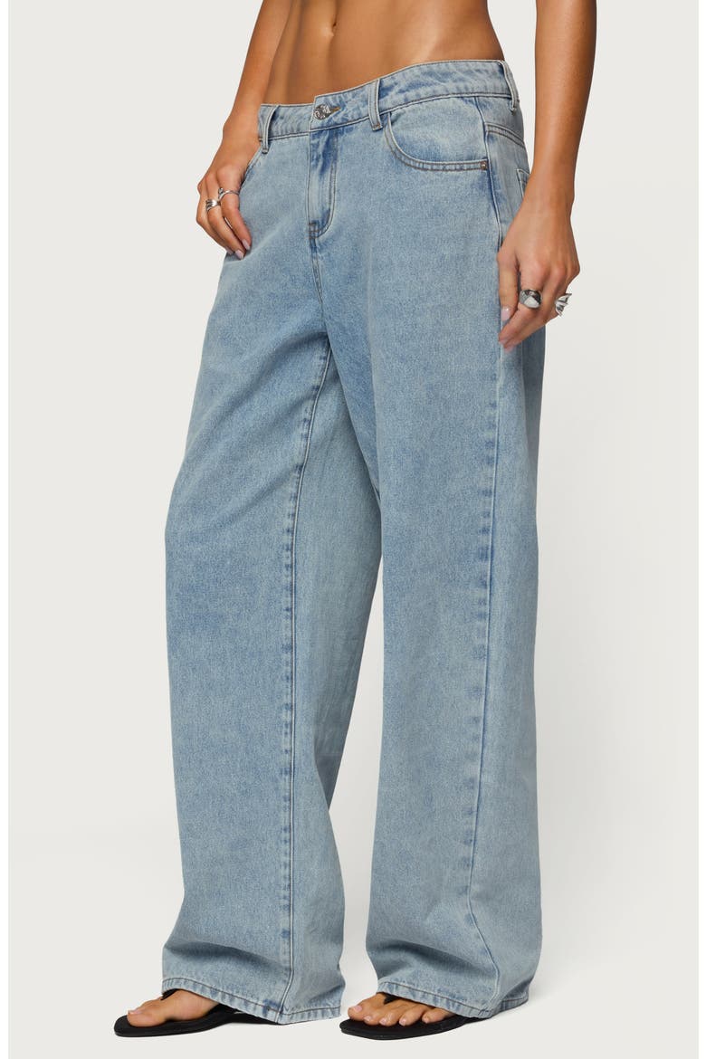 Dalina Low Rise Baggy Jeans, Alternate, color, LIGHT-BLUE