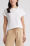 Caslon® Cuff Sleeve T-Shirt