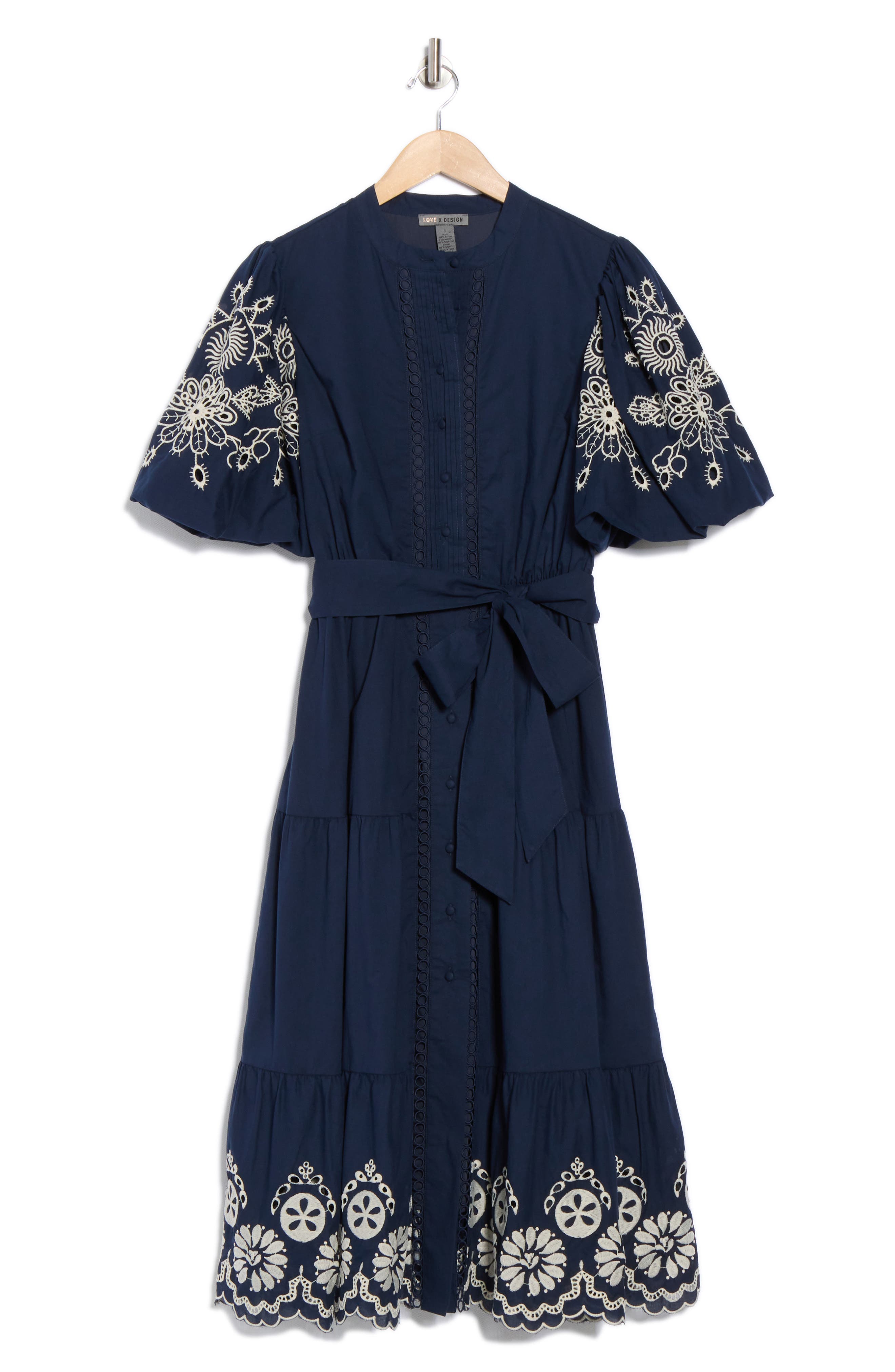 Long Beach Embroidered Shirtdress