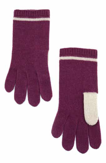 Colorblocked Cashmere Gloves
