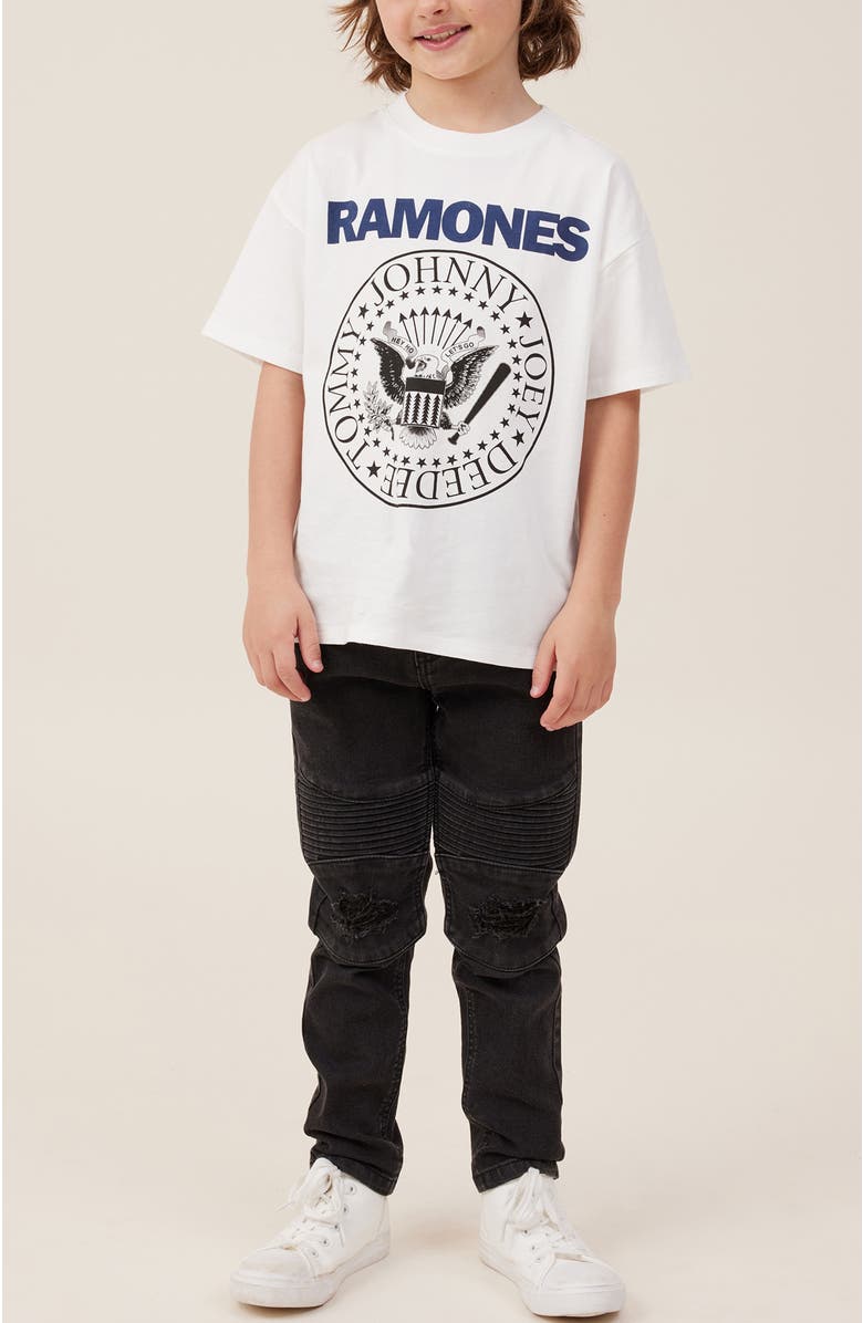 Cotton On Kids Kid's Skinny Fit Moto Jean, Alternate, color, 