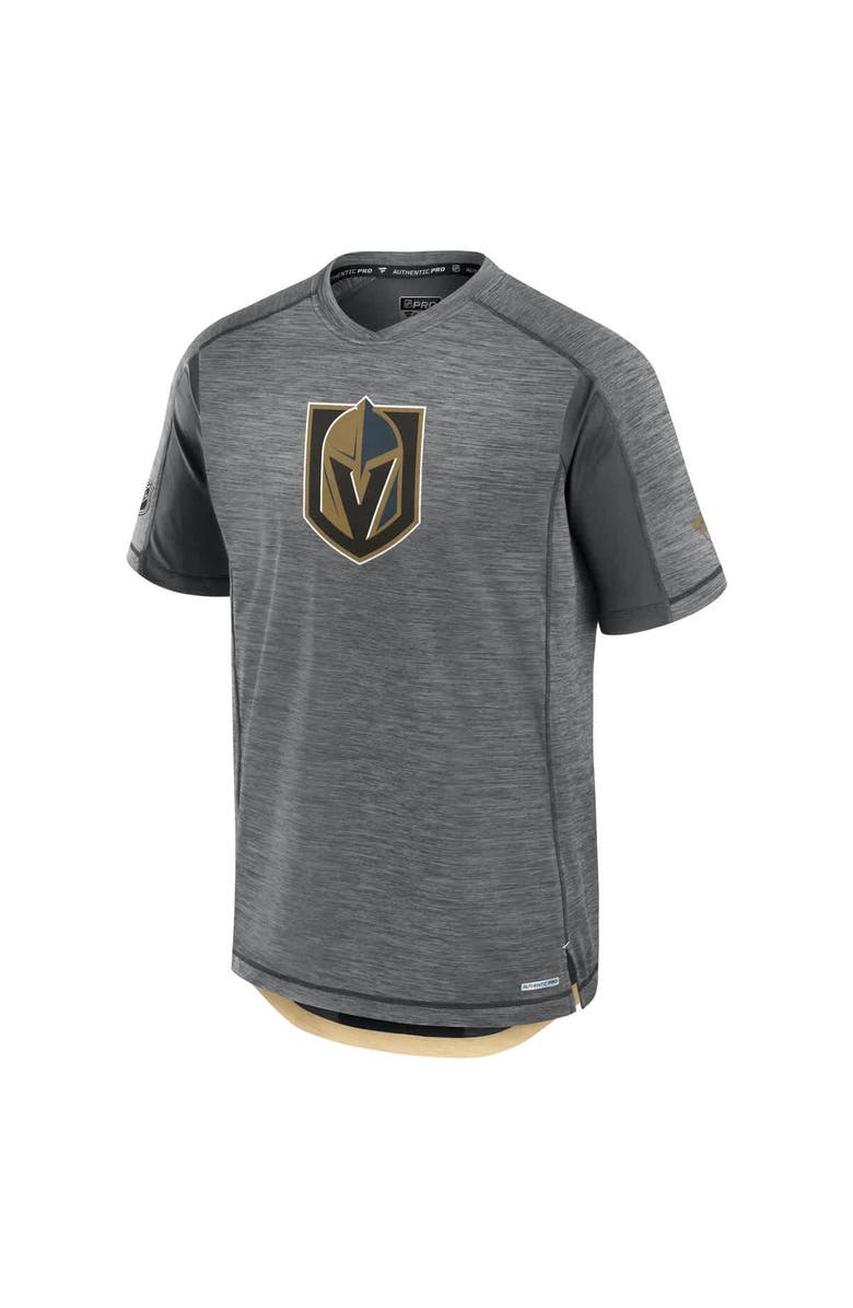 FANATICS Men's Fanatics Heather Gray Vegas Golden Knights Authentic Pro Rink Performance T-Shirt, Alternate, color, Heather Gray