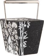 JUDITH LEIBER COUTURE Bamboo Crystal Take Out Box Evening Bag
