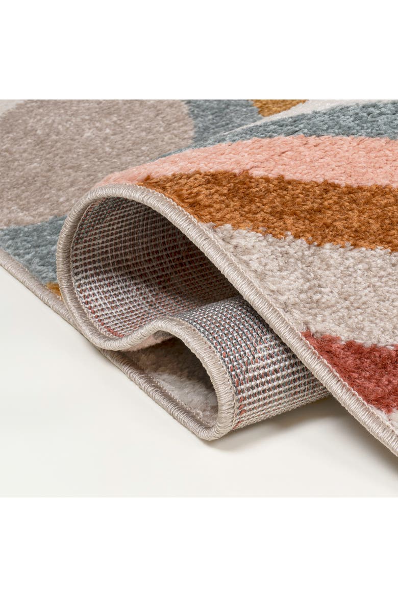 Flow Abstract Swirl Area Rug, Alternate, color, Red/Beige/Blue