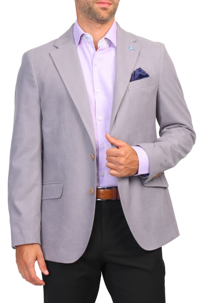 Luxe Touch Sport Coat, Main, color, GREY