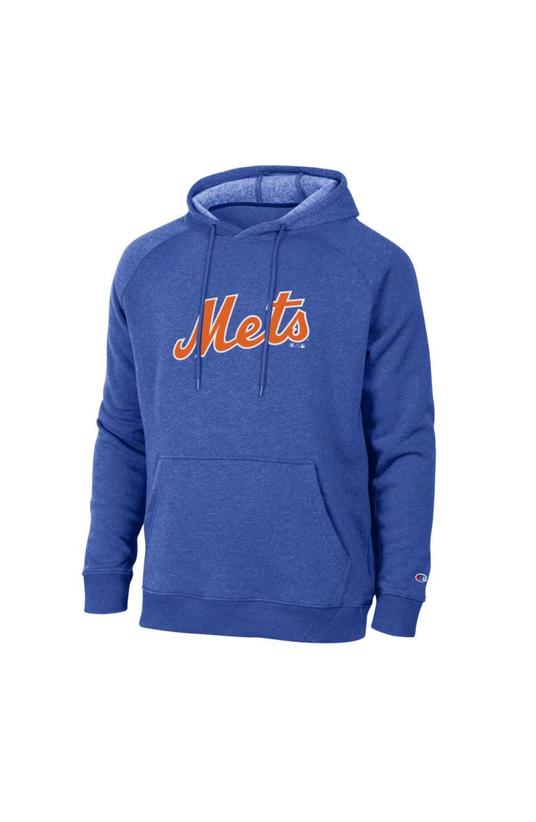 Champion Men's Champion  Royal New York Mets Triumph Tri-Blend Raglan Hoodie, Alternate, color, Royal