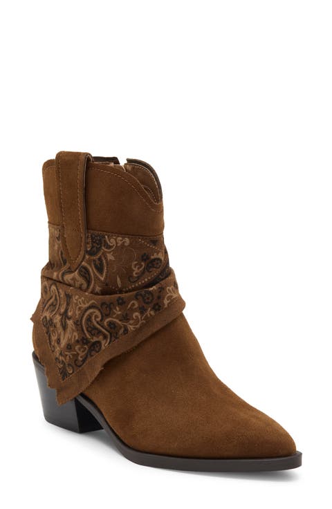 Mahari Leather Bootie