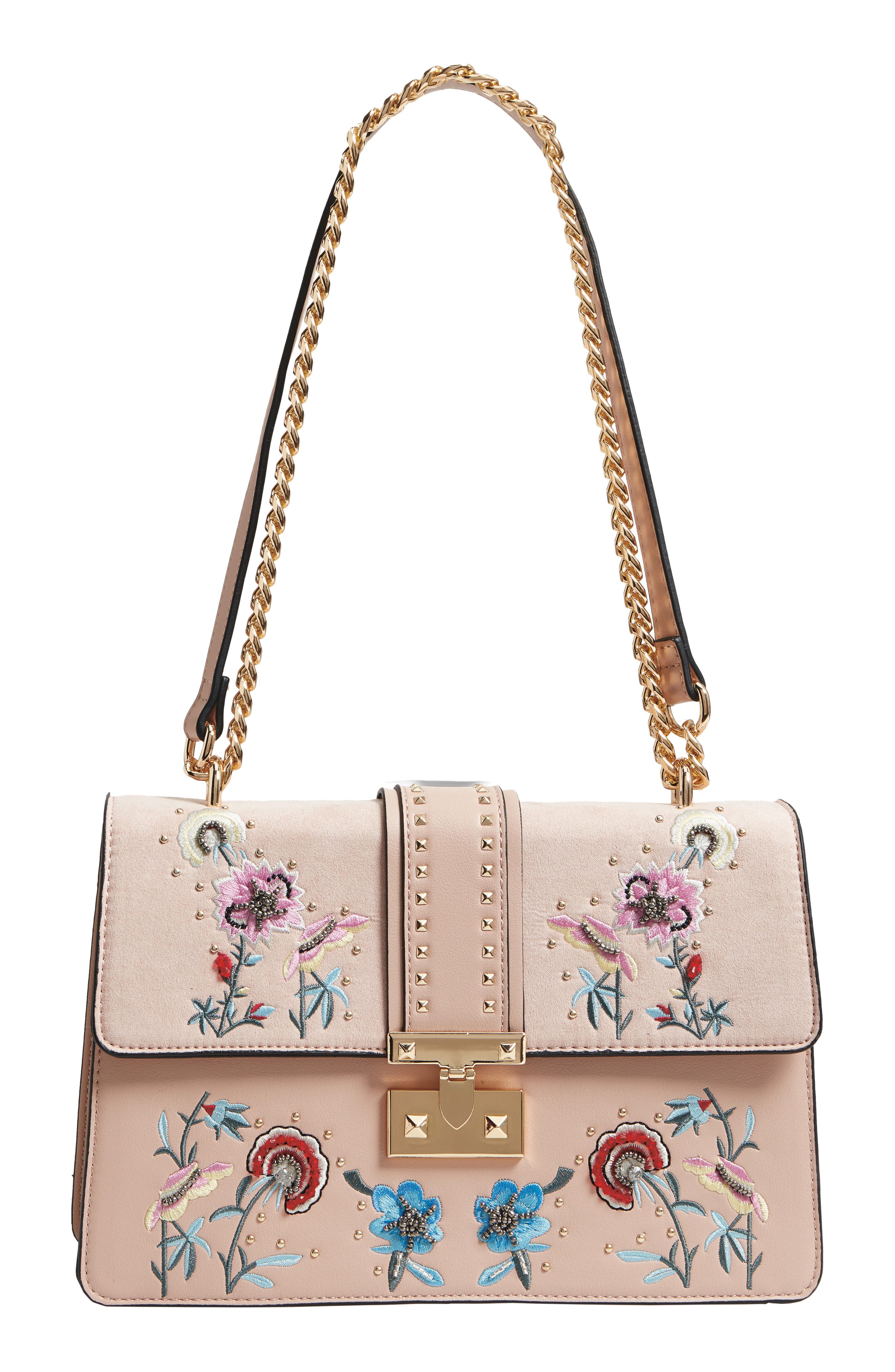 Topshop Darcy Floral Shoulder Bag, Alternate, color, 