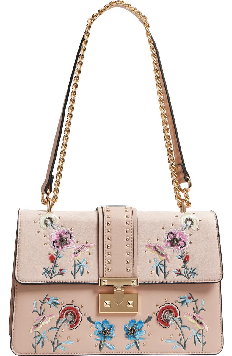 Topshop Darcy Floral Shoulder Bag, Alternate, color,
