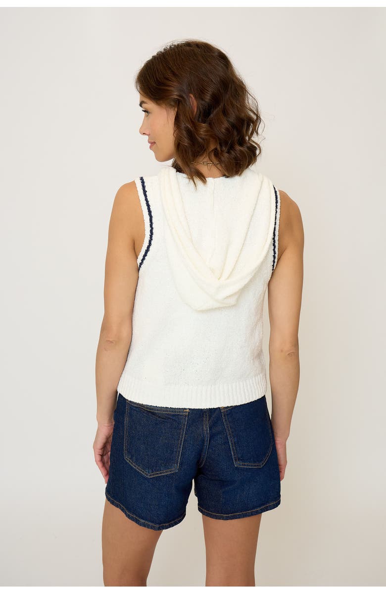 Central Park West Daphne Hooded Zip Up Shell, Alternate, color,