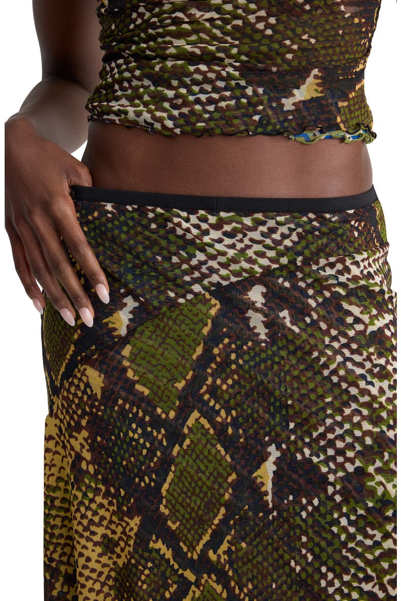 Hedi Midi Skirt, Alternate, color, SERPENTE CARAWAY/GEO PESTO