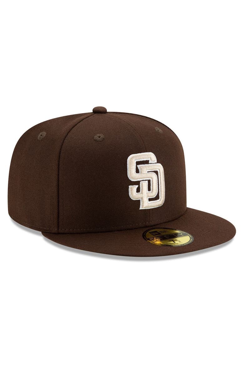 Men's New Era Brown San Diego Padres Alternate Authentic Collection On-Field 59FIFTY Fitted Hat, Alternate, color, BROWN
