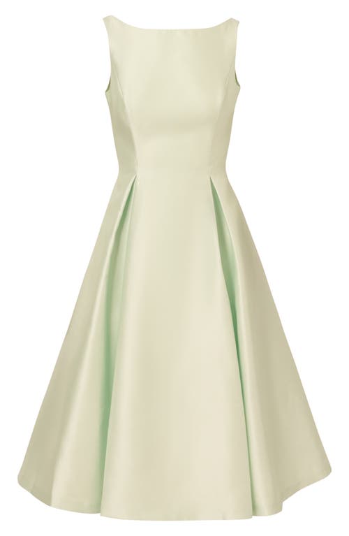 ADRIANNA PAPELL ADRIANNA PAPELL SLEEVELESS MIKADO FIT & FLARE MIDI DRESS
